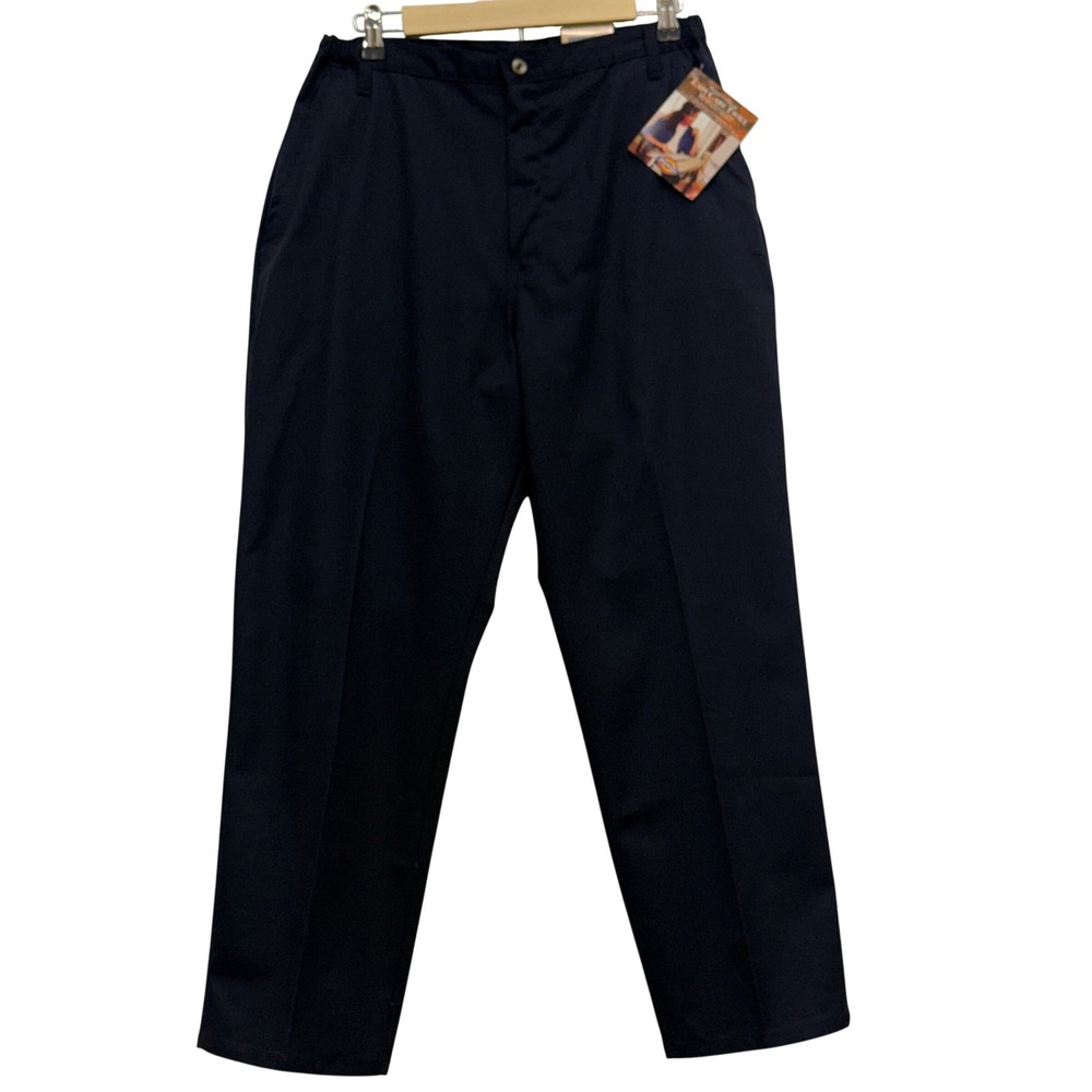Dickies‎ Vintage 90s Navy Blue Easy Care Twill Work Pants Womens 16P G94764L